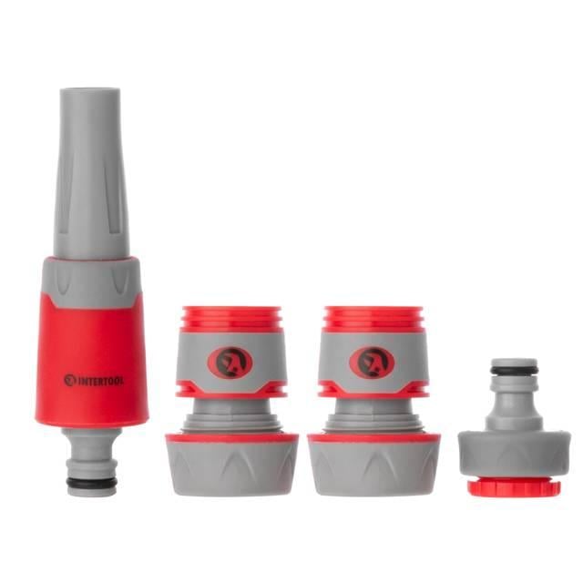 Насадка для полива INTERTOOL GE-0028 3/4" с набором аксессуаров для подключения (11937007)