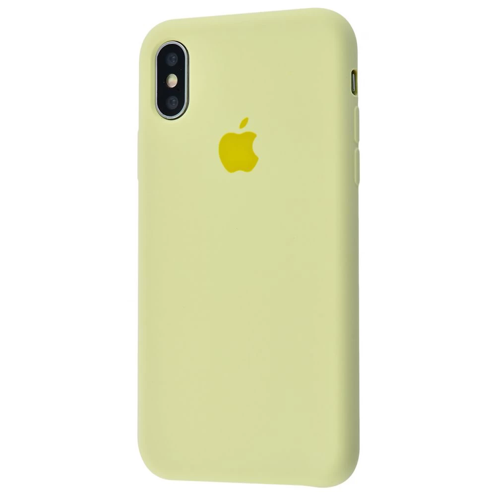 Силіконовий чохол Накладка Silicone Case для iPhone X/XS Mellow Yellow