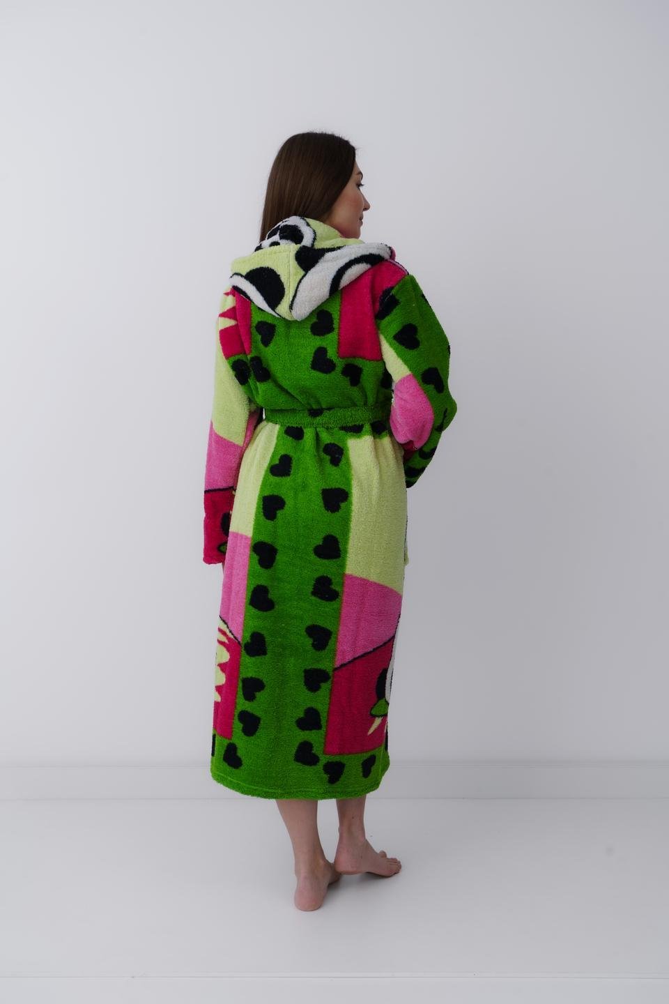 Халат жіночий UT Store Панда HT03 XL Зелений (24524470) - фото 2
