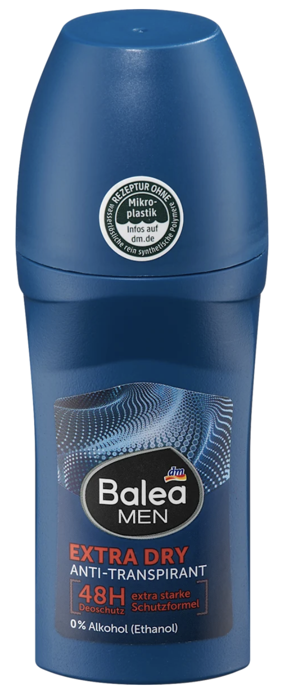 Дезодорант кульковий чоловічий Balea Extra dry 50 мл (4066447110821)