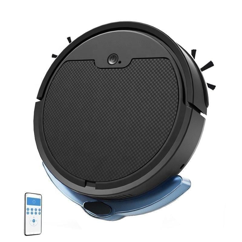 Робот-пылесос Grikey SDJ 3 с баком для воды и приложением для управления 3000 мАч Черный (RT007)