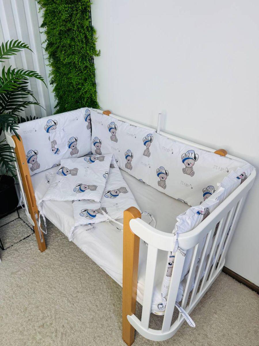 Защита для бортиков для детской кроватки сплошная 120x60x37 см (215)