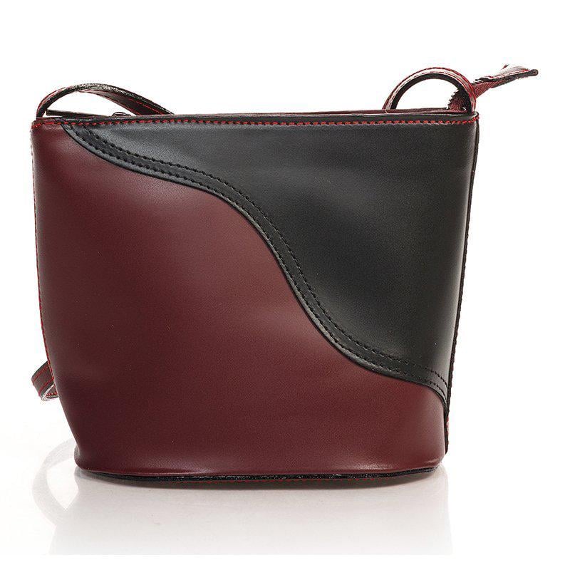 Сумка жіноча шкіряна Italian bags Бордовий (1802_bordo)
