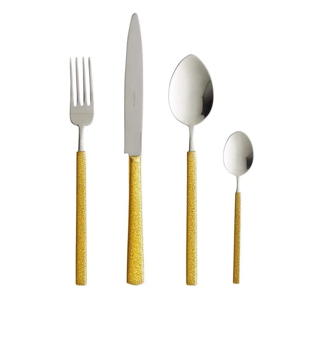 Набір столових приборів у подарунковій коробці Herdmar Vintage GLT Gold 24 предмети - фото 1 Набір столових приборів у подарунковій коробці Herdmar Vintage GLT Gold 24 предмети - фото 1