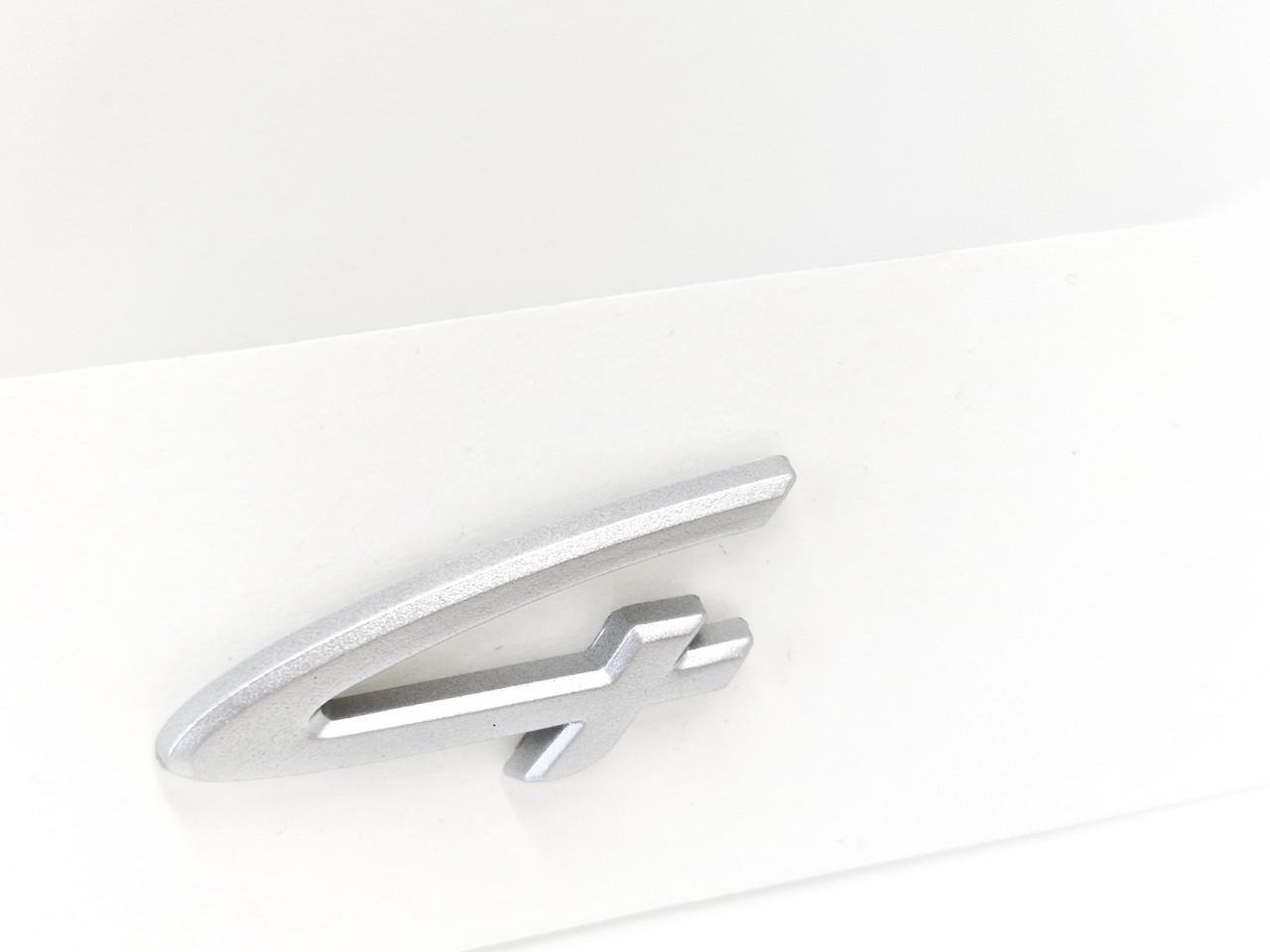 Эмблема на крышку багажника Porsche 4 Matt Silver (2341820932)