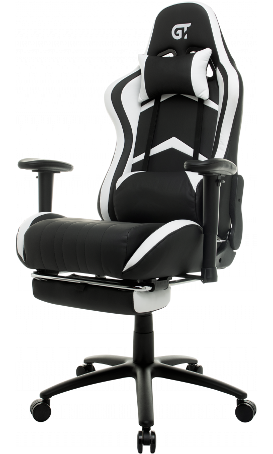 Кресло геймерское с подножкой GT Racer X-2534-F Белый Кресло геймерское с подножкой GT Racer X-2534-F Белый