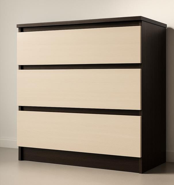 Комод Мастер Форм Брайт 800х376х730 мм Венге магия/Бежевый (201609) - фото 1