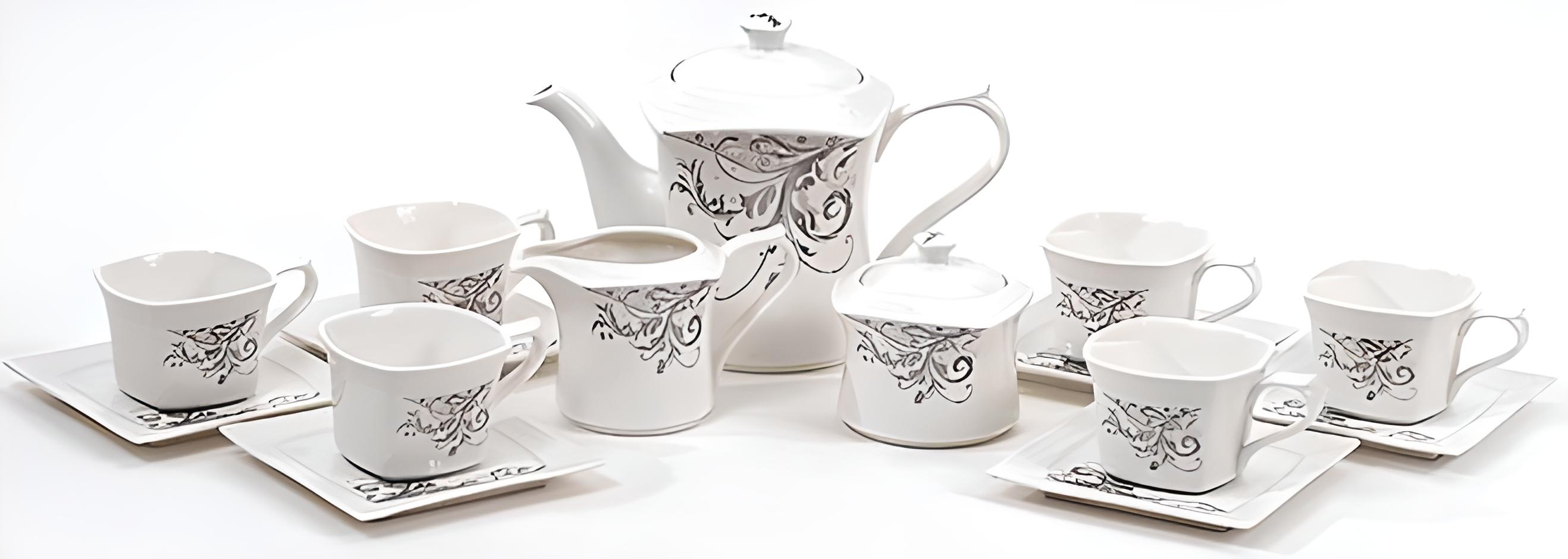 Чайный сервиз Spoleto-22 15 пр. на 6 персон фарфор 220 мл (BD-384-B22)