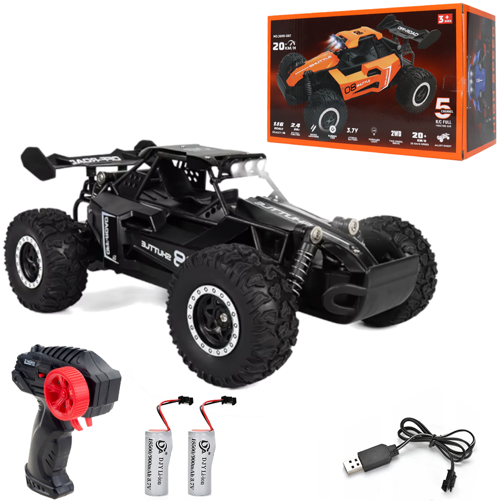 Радиоуправляемая машинка-багги DRIFT OFF-ROAD 20 км/ч Черный (3699-087)