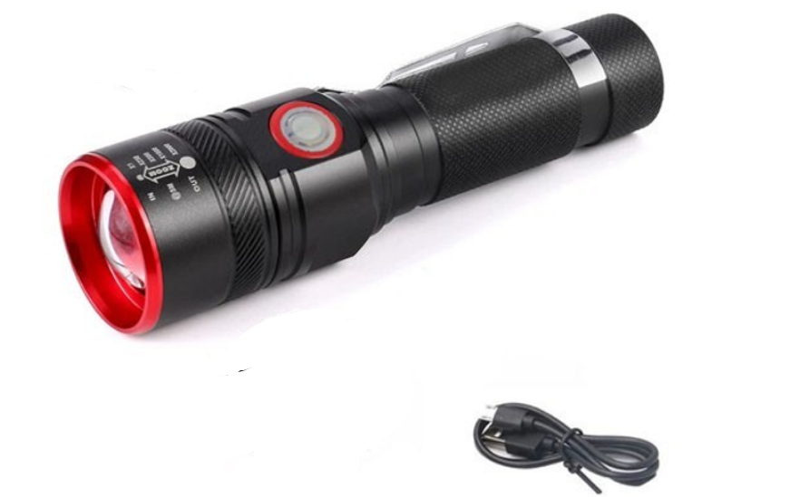 Ліхтар ручний Bailong BL-736A LED Cree T6 акумулятор 18650 USB зарядка (ML-04564)