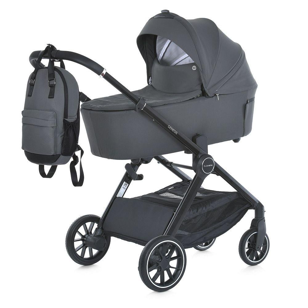 Коляска детская El Camino 2в1 ME 1126 Asphalt Gray Серый
