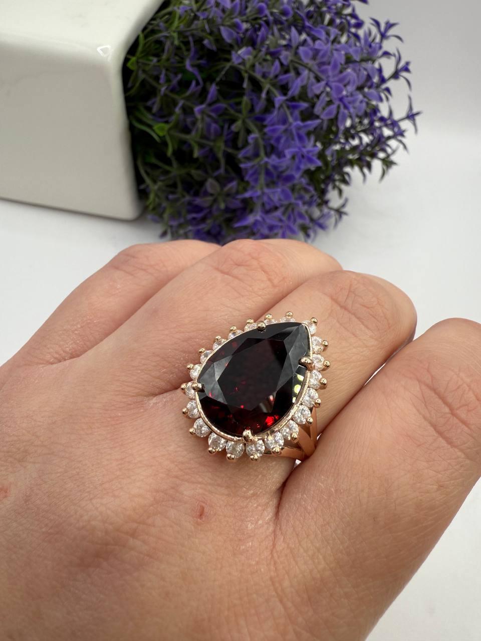 Срібна каблучка 925 проба в позолоті Гюрем Султан/Хюрем (2554492936) - фото 5