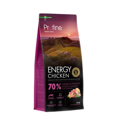 Корм сухий Profine Energy для активних собак усіх порід з куркою та картоплею 12 кг