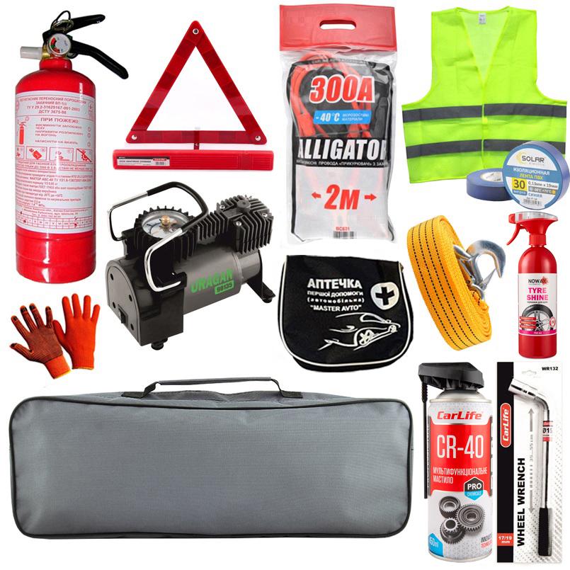 Набор автомобилиста ремонтный Uragan с компрессором (na_34)
