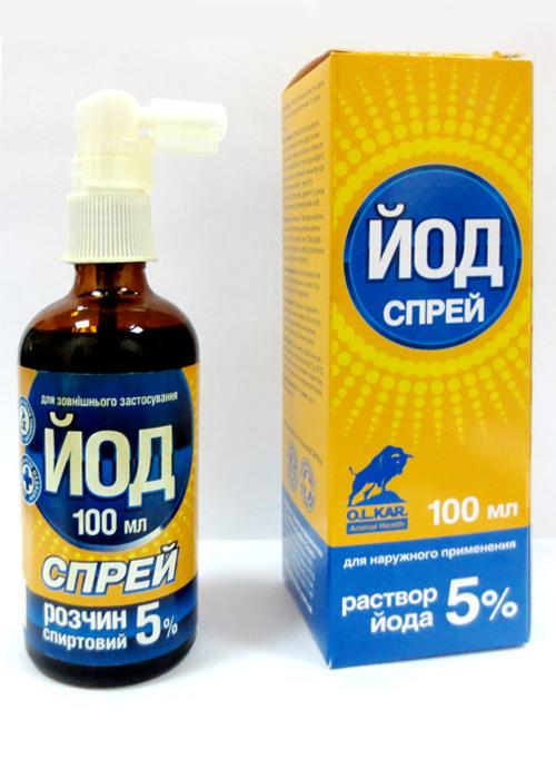 Спрей Йод 5% 100 мл O.L.KAR (13916)