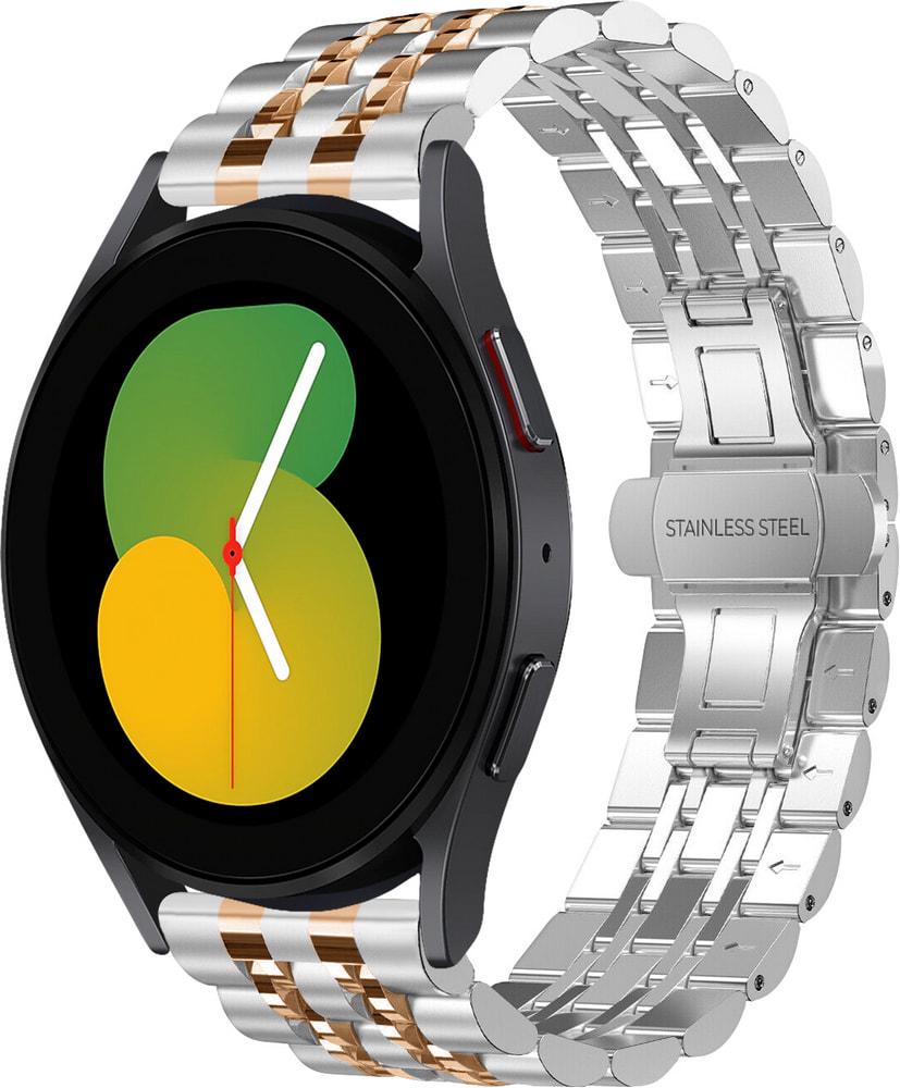 Браслет металевий Spinye Line для Galaxy Watch 5 40 мм Silver Rose (29567-68)