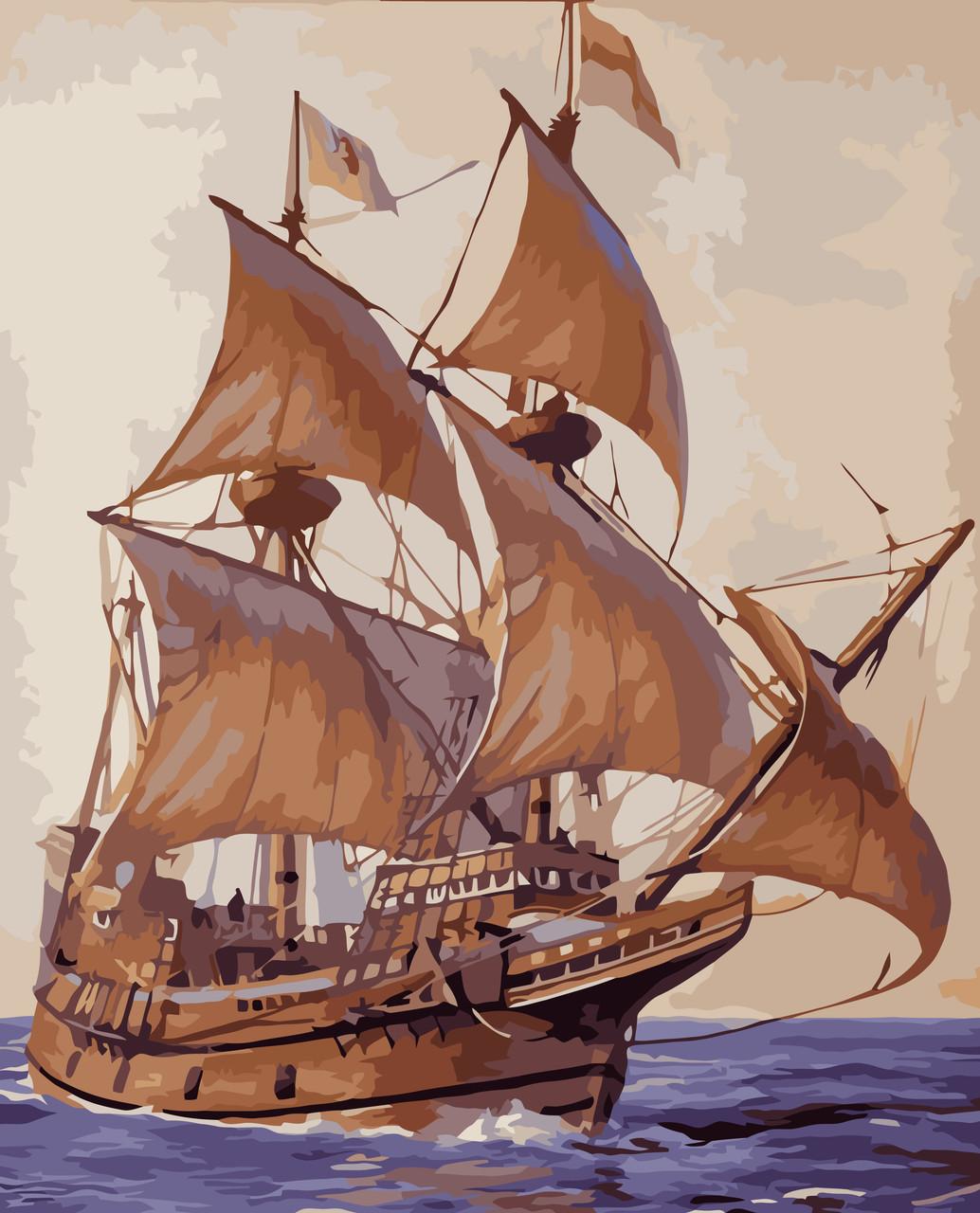 Картина по номерам Идейка Покоряя волны 40x50 см (skl-КНО2707)