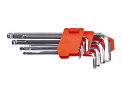 Набор ключей шестигранных Lavita LA 511605 L-образных с шаровым окончанием 9 шт. 1,5-10 мм