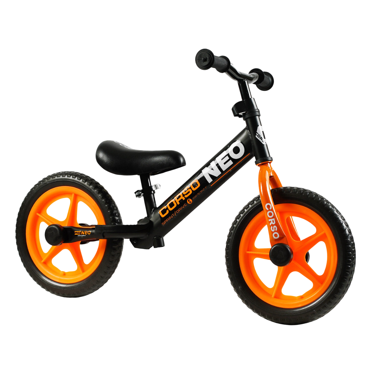 Біговел Corso Neo 12" сталева рама/підставка для ніг Orange (144028)