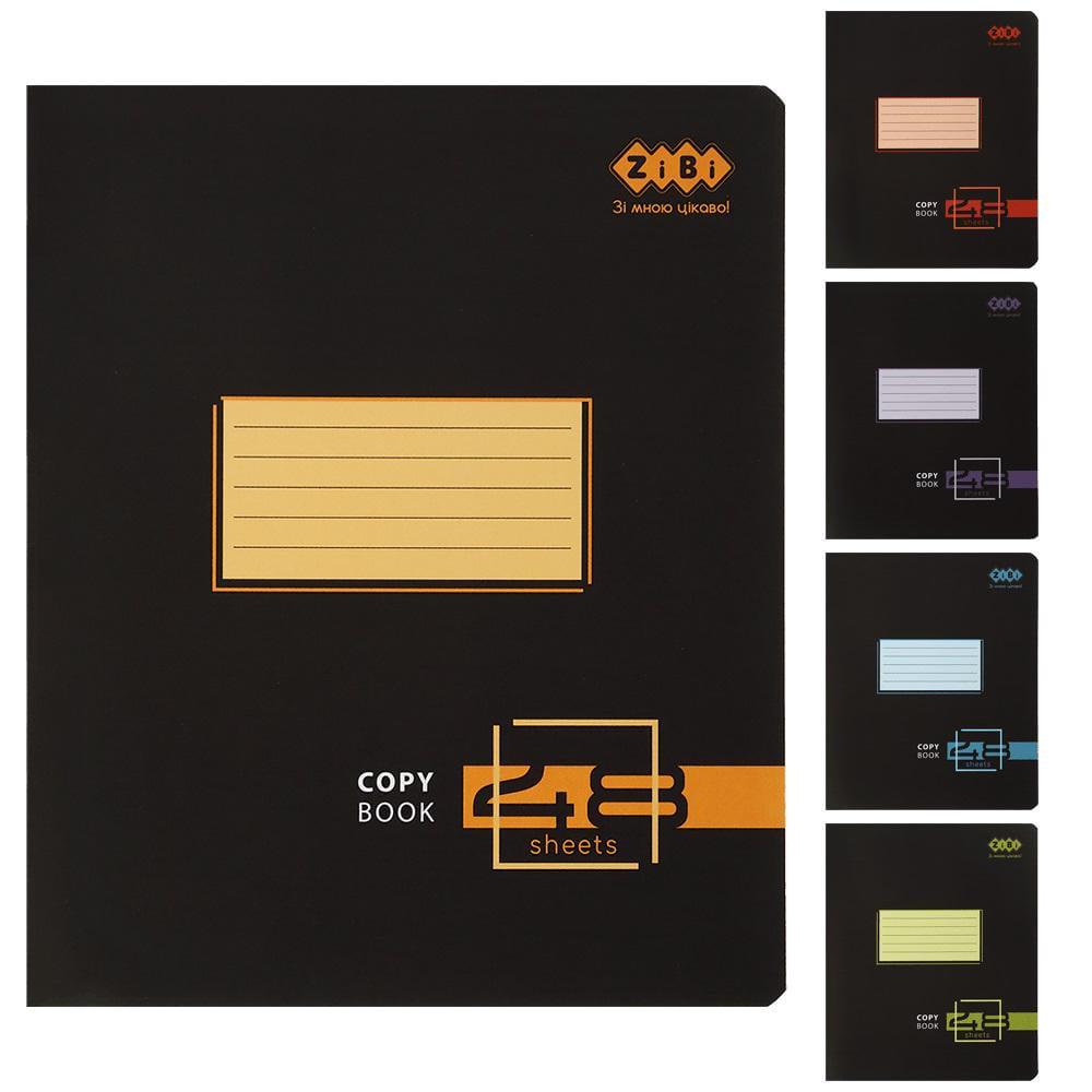 Зошити учнівські KIDS LINE BLACK NEO 48 аркушів клітинка 10 шт. в упаковці