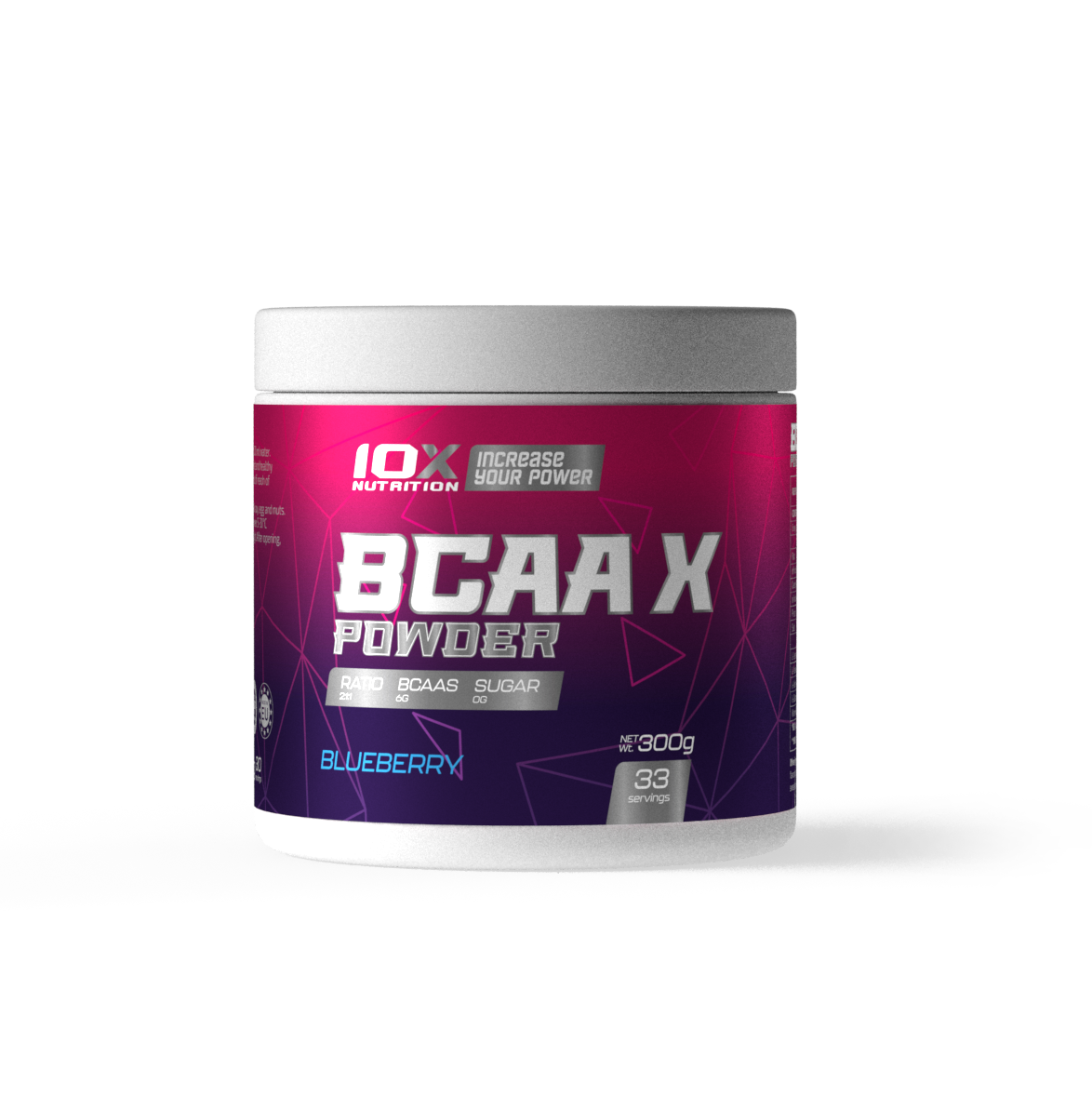 Аминокислота BCAA для спорта 10XNutrition BCAA X Powder 300 г 33 порций Blueberry Аминокислота BCAA для спорта 10XNutrition BCAA X Powder 300 г 33 порций Blueberry