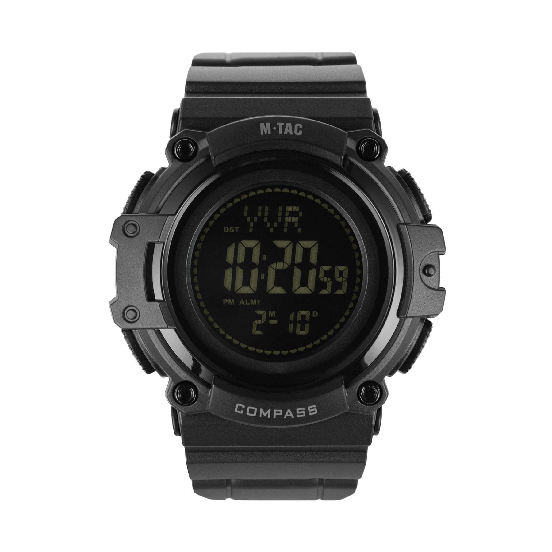 Наручний годинник тактичний M-Tac з компасом 2233 Black