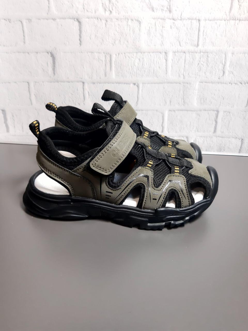 Сандали Clibee для мальчика р. 37 23,5 см Хаки (730-3 black green)