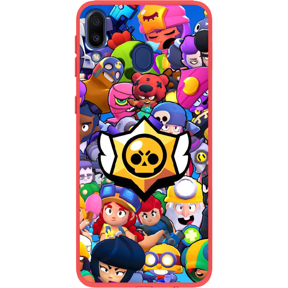 Чехол Boxface Samsung M205 Galaxy M20 Brawl Stars Красный силикон (36205-up2389-43047)