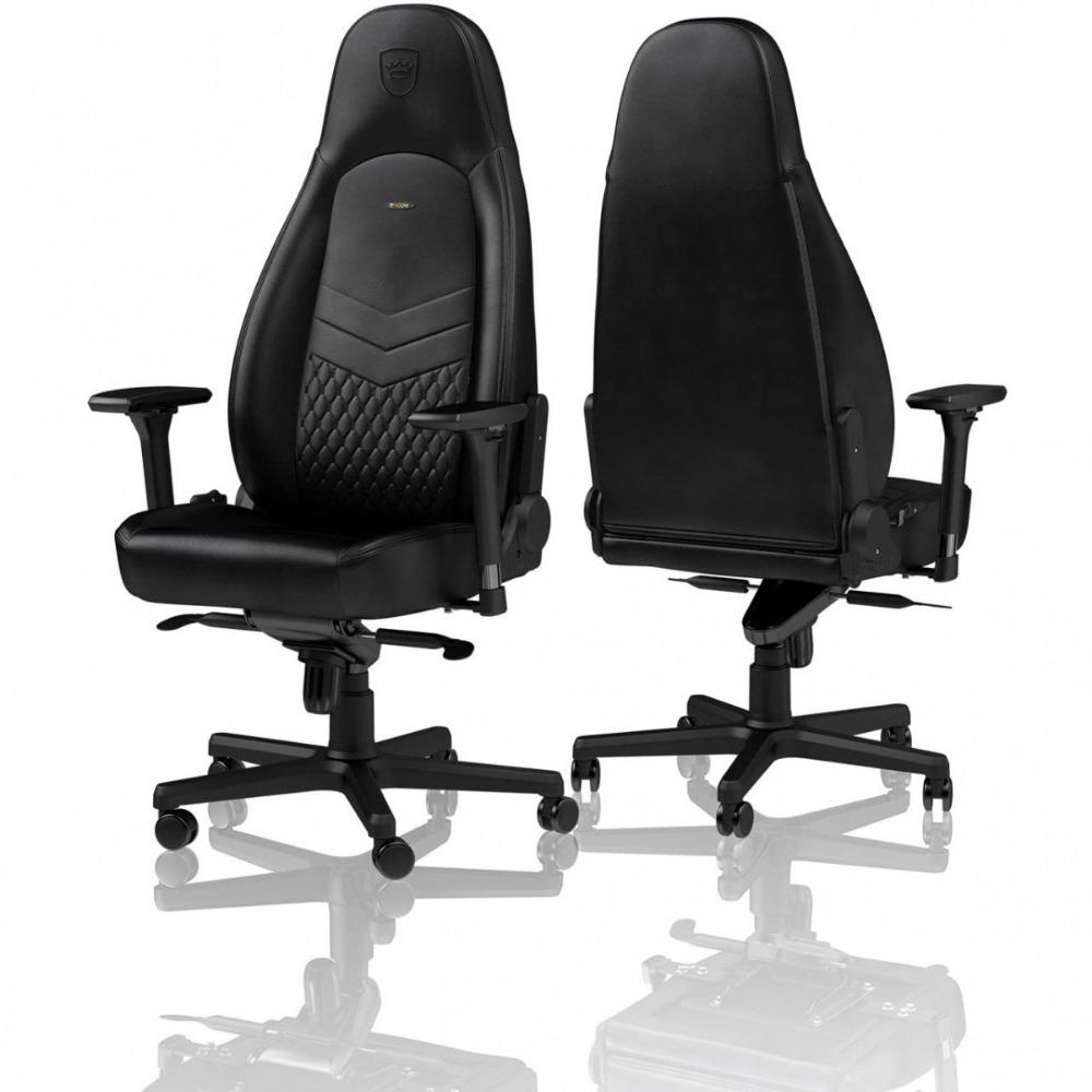 Крісло для геймерів Noblechairs Icon Real Leather Black (10441065) - фото 5