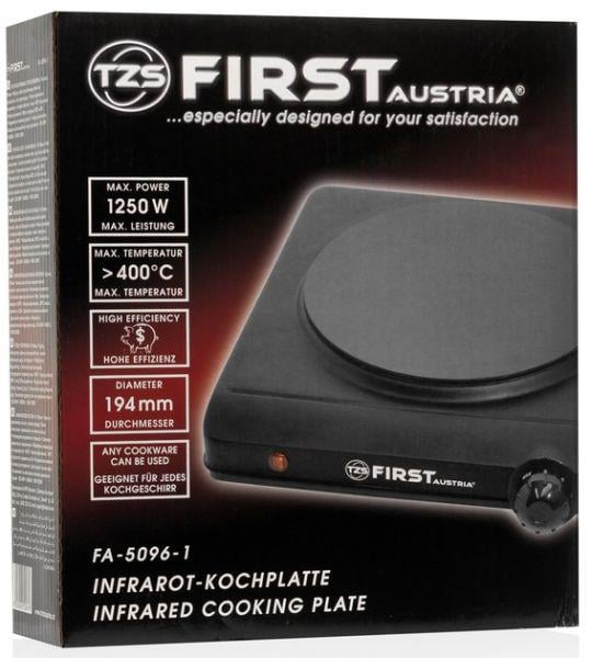 Настільна електрична плита First FA-5096-1 (1261200) - фото 9 Настільна електрична плита First FA-5096-1 (1261200) - фото 9