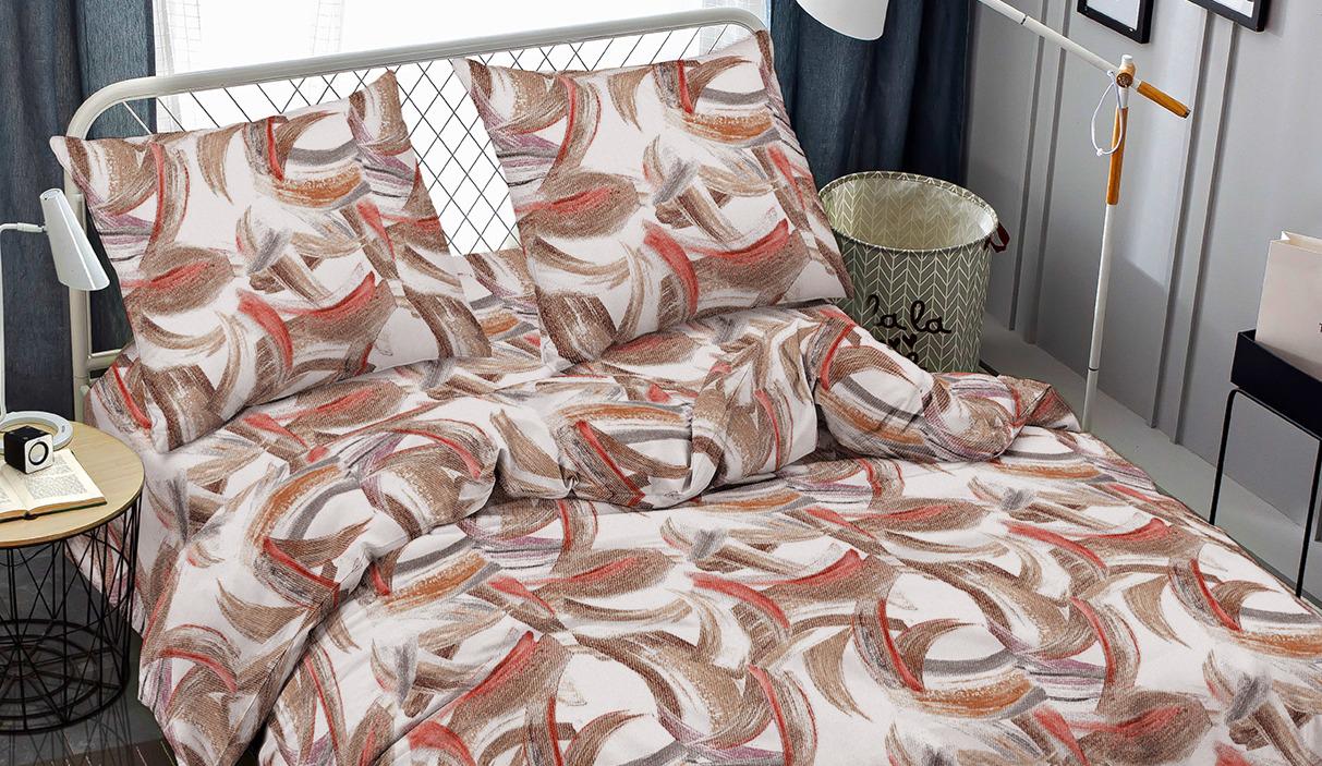 Комплект постельного белья Zastelli J3737-12 Художник жатка евро 200х220 см Разноцветный