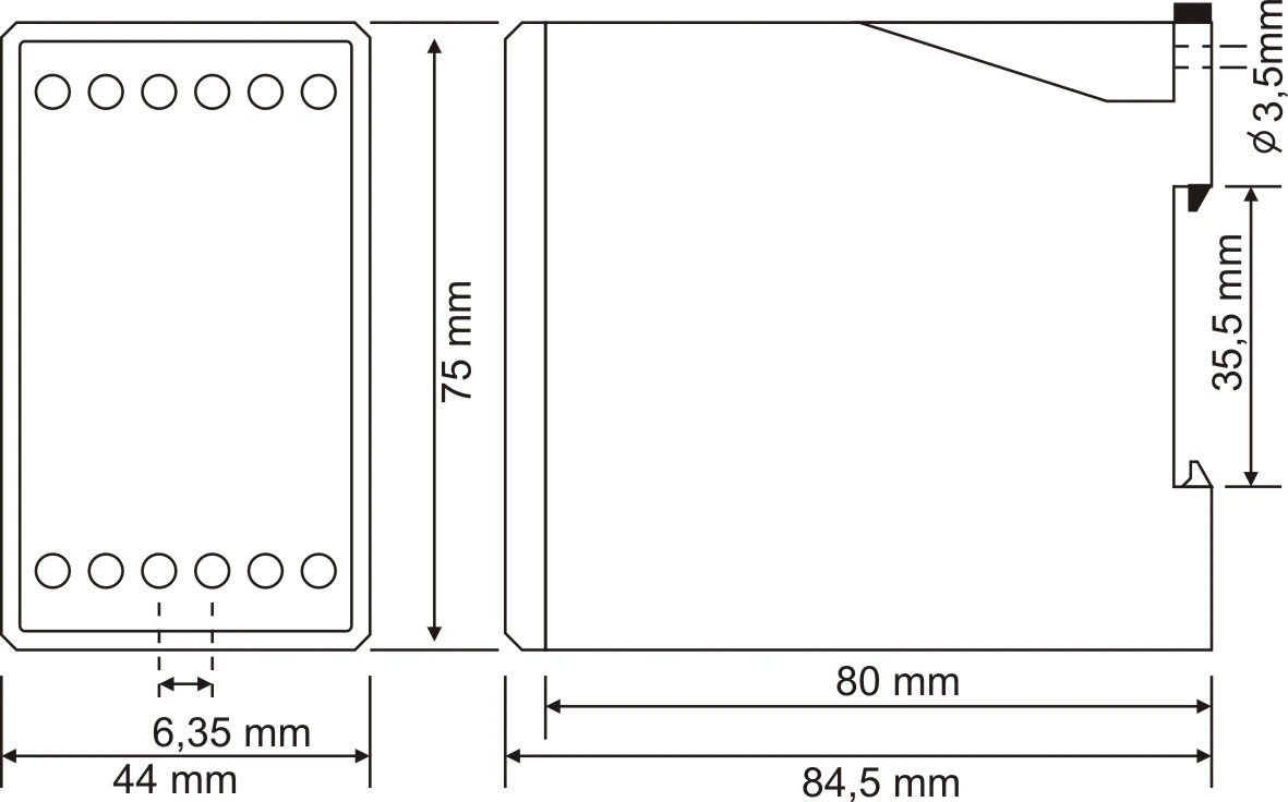 Реле трифазне Samwha асиметрія фаз/фіксована установка напруги 3x380V 5A (FKD-01) - фото 7