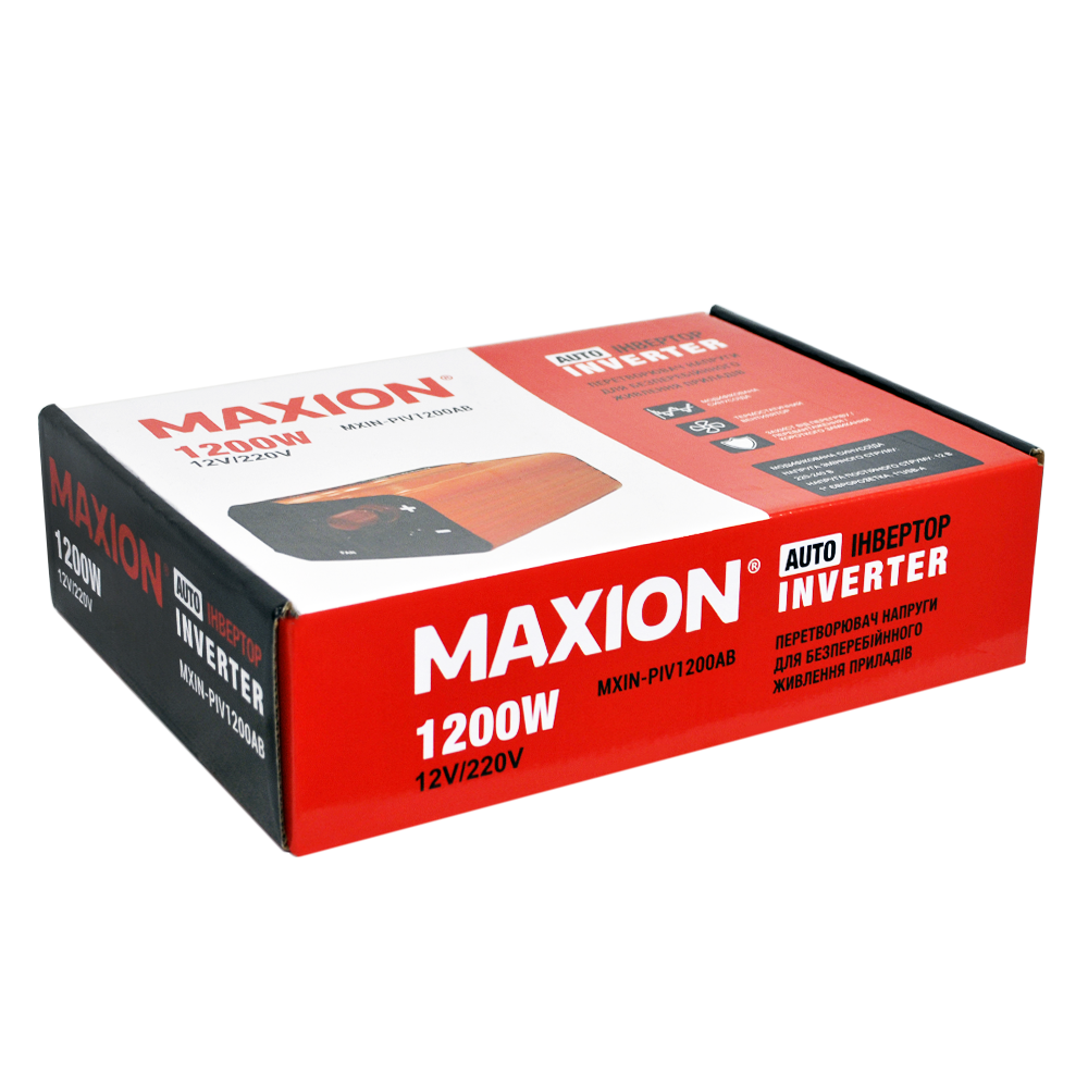 Инвертор Maxion MXIN-PIV-1200A/B модифицированная синусоида 1200 Вт (12426867) - фото 6