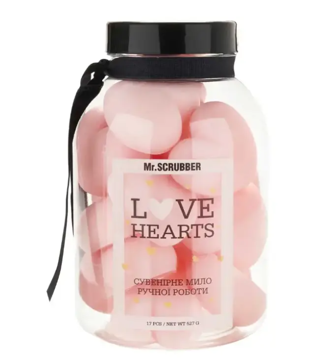 Парфюмированное мыло ручной работы Mr.SCRUBBER Love Hearts Pink 17 шт. (2002020578)