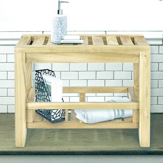 Табурет для ванной из дерева Далимар Бланже (ТВН-007701)