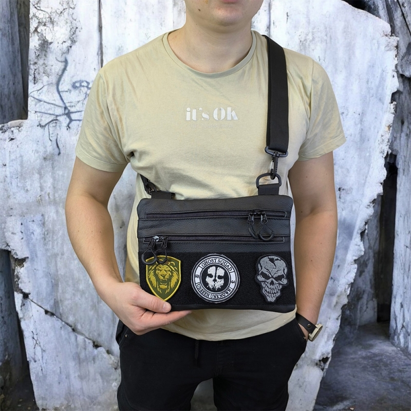 Сумка-кобура 6805 натуральная кожа Black (tf6805) - фото 17 Сумка-кобура 6805 натуральная кожа Black (tf6805) - фото 17