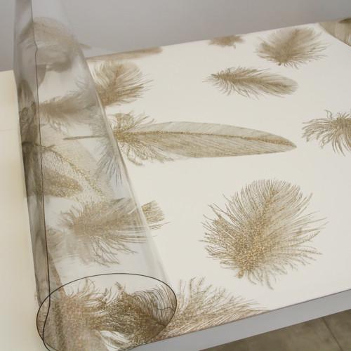 М'яке скло лазер Oncu Grup 800 мкм 60х130 см Прозоро-золотий (5049-G) М'яке скло лазер Oncu Grup 800 мкм 60х130 см Прозоро-золотий (5049-G)