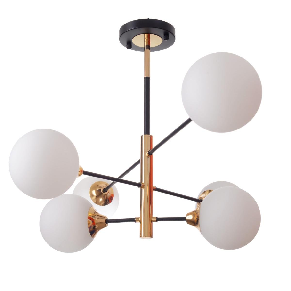 Люстра молекула BL-907C/6 E27 G/BK