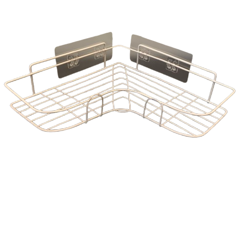 Полка угловая металлическая 26х26 см Белый (23864213) - фото 3 Полка угловая металлическая 26х26 см Белый (23864213) - фото 3