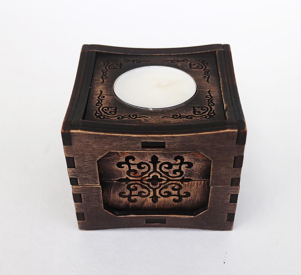 Підсвічник Гранд Презент 81 7,5х7,5 см Венге (23313) - фото 2 Підсвічник Гранд Презент 81 7,5х7,5 см Венге (23313) - фото 2