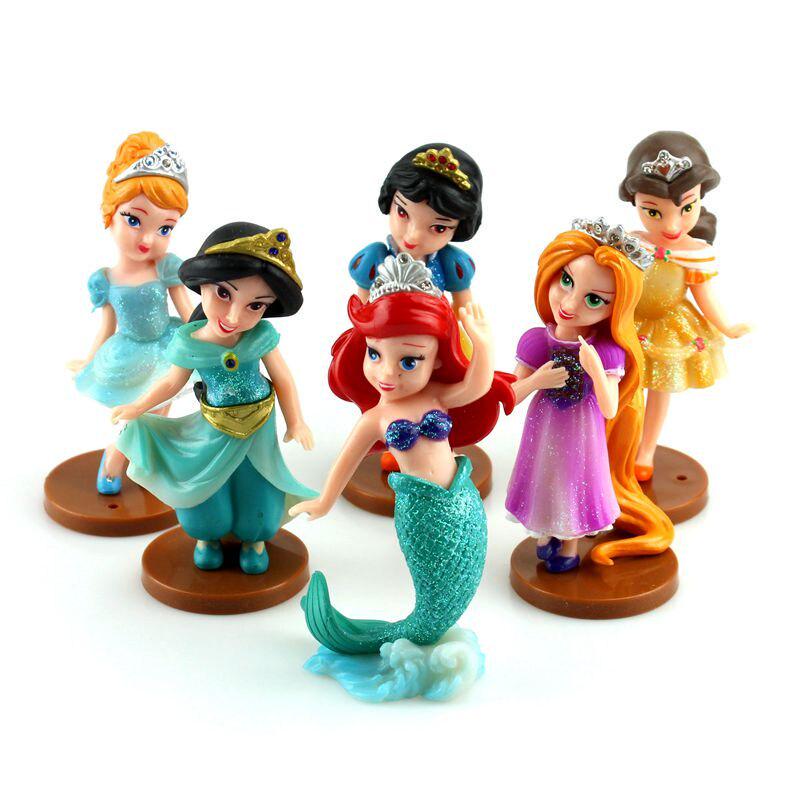 Набор фигурок принцессы Disney 6 шт. 9 см (5305769)