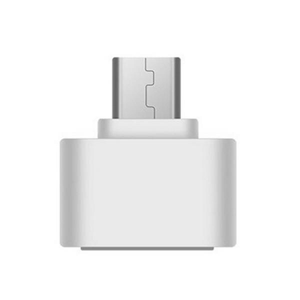 Міні-перехідник OTG SUNROZ USB 2,0-Micro USB White (A48304)