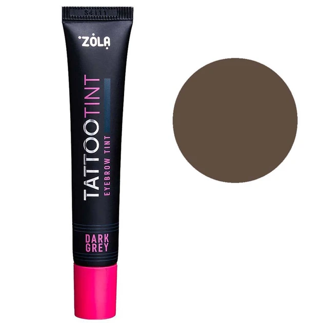 Фарба для брів і вій Zola Tattoo Tint 15 мл Темно-сірий (011182)