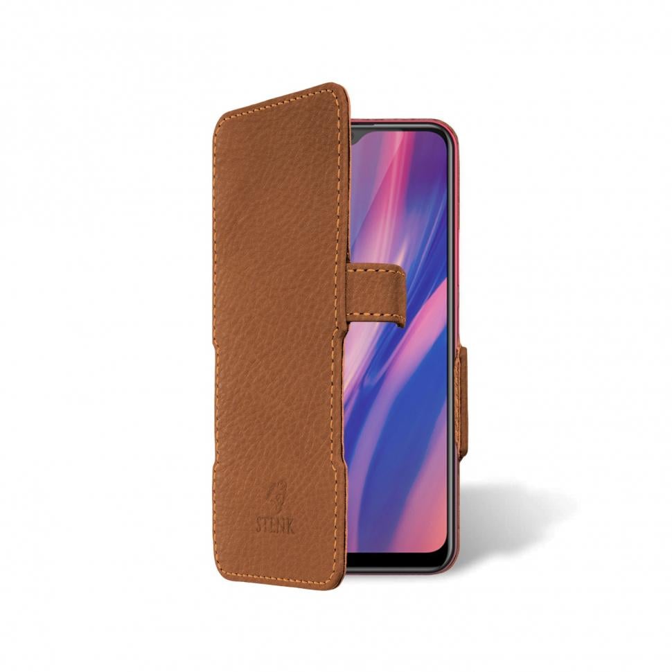 Чехол книжка Stenk Prime для Vivo Y11 Коричневый (65448)