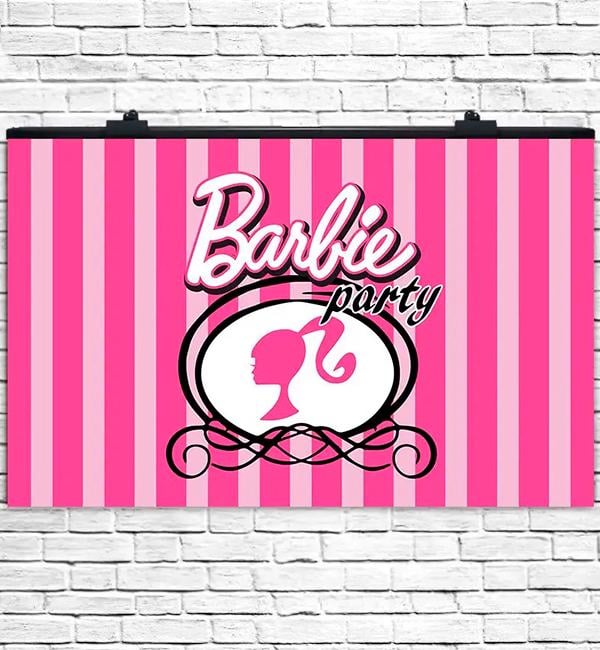 Праздничный плакат Barbie party 75х120 см (12663913)