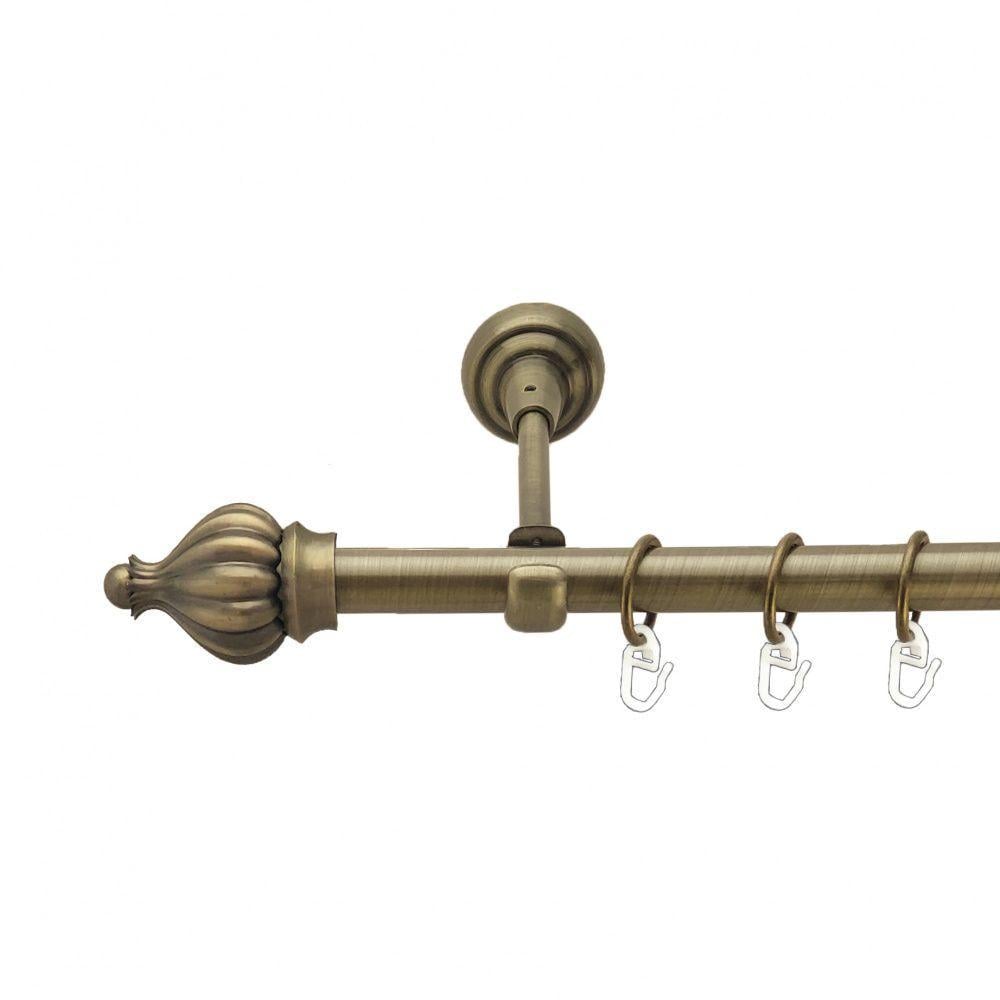 Карниз Orvit Таджа однорядний гладкий 19 мм 300 см Антик (00-00013291)