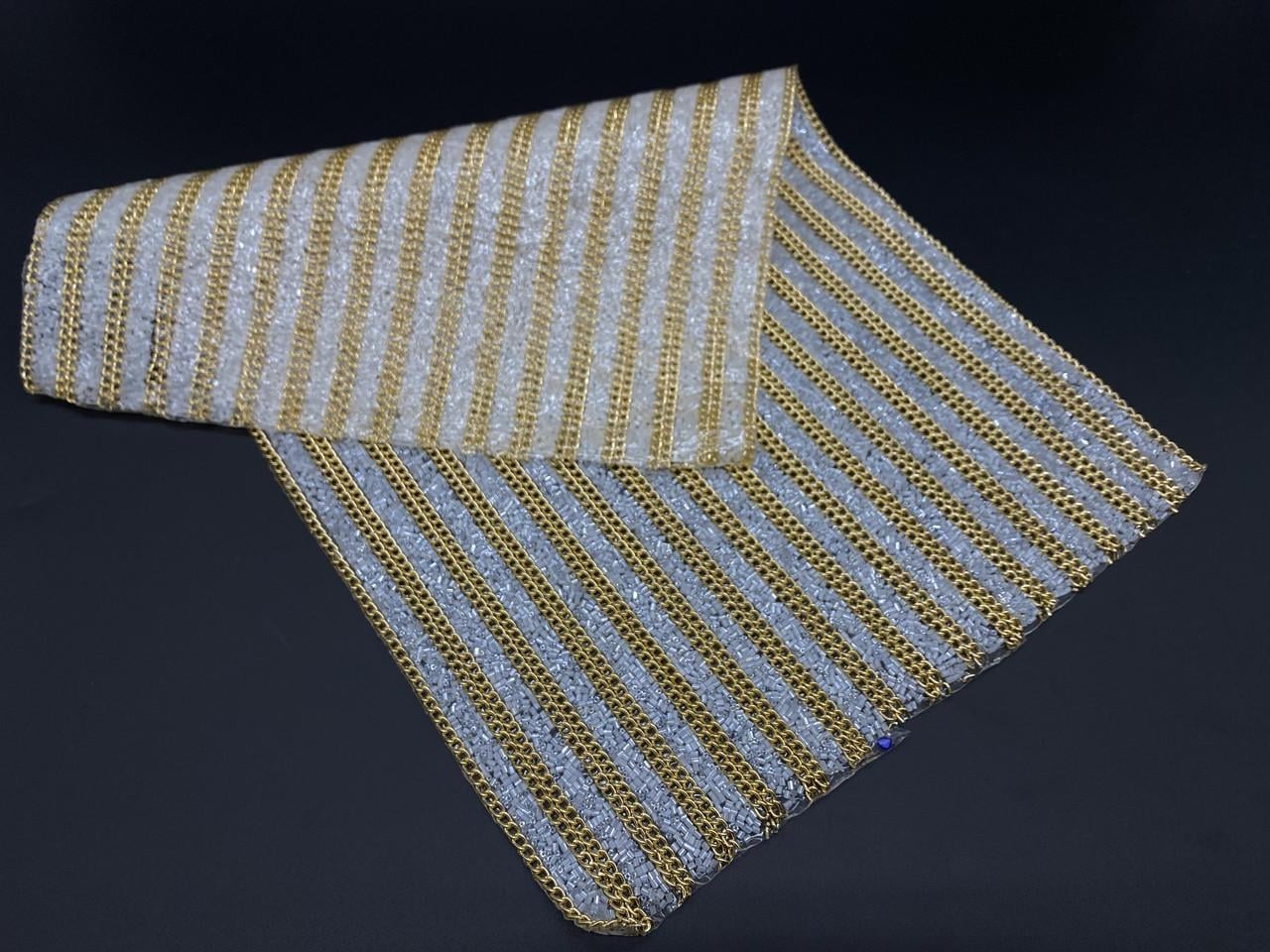 Стразовое клеевое полотно на силиконовой основе 40х24 см Серый (1149027445)