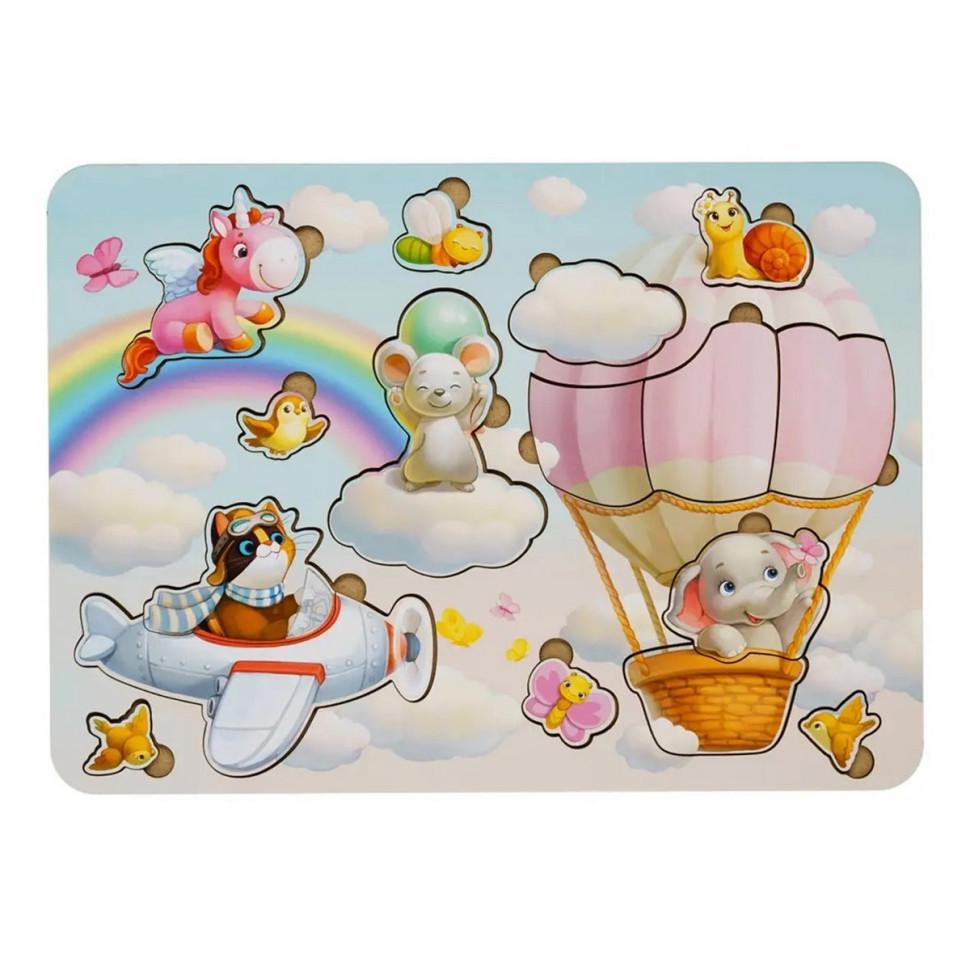 Пазлы деревянные Ubumblebees Звери 15 пр. 32х23 см (IP-177-P-103)