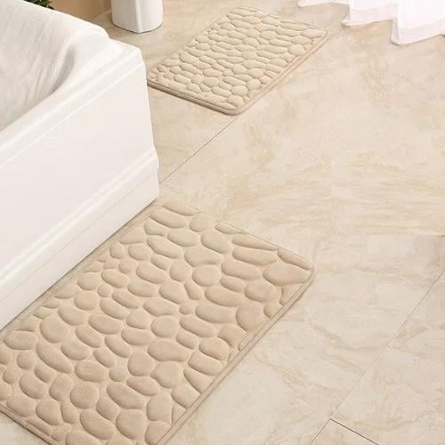 Набор ковриков в ванную и туалет Stone Premium Memory Foam 2в1 80х50/60х40 см Бежевый (NKPS0005) - фото 1 Набор ковриков в ванную и туалет Stone Premium Memory Foam 2в1 80х50/60х40 см Бежевый (NKPS0005) - фото 1