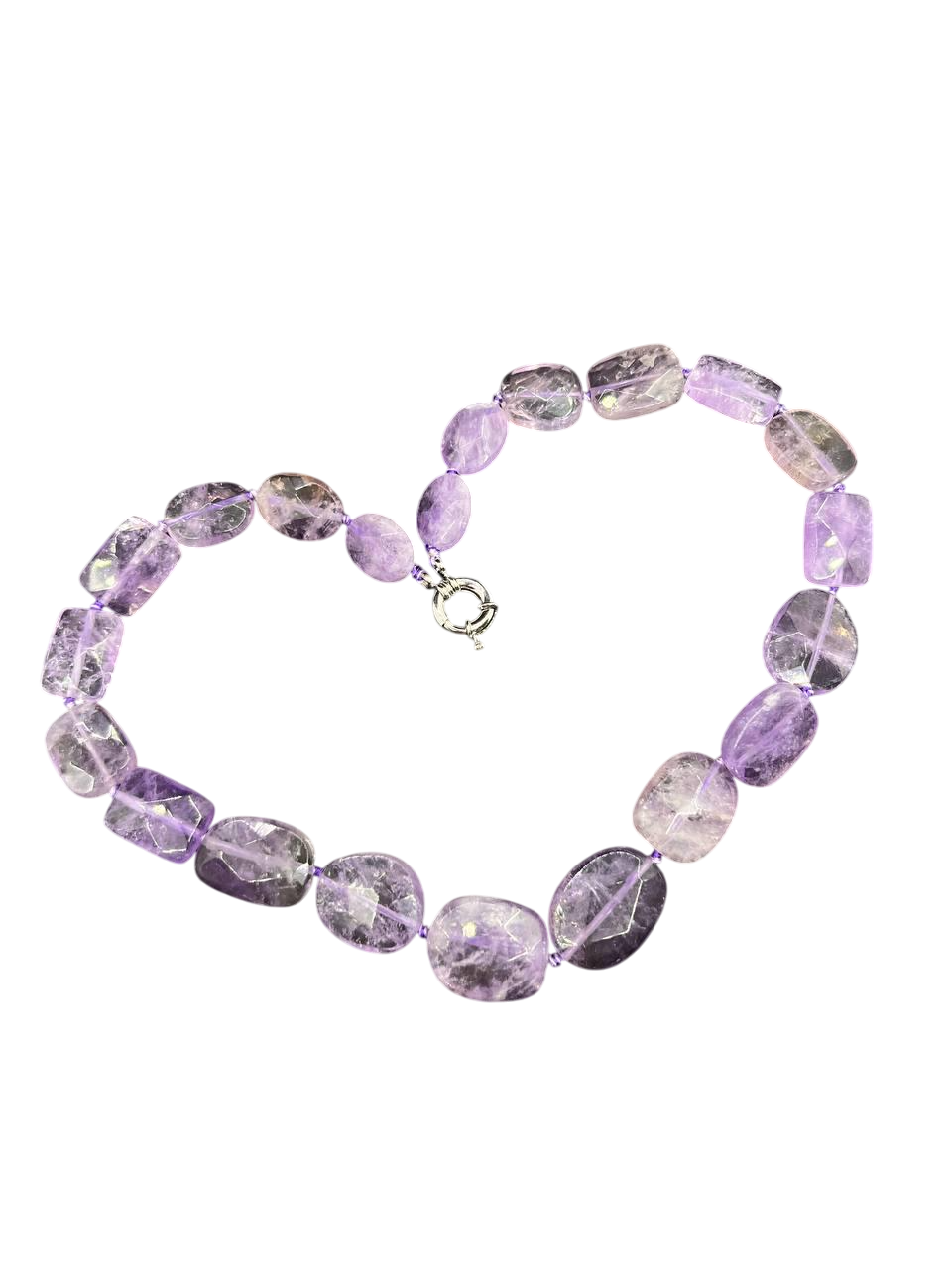 Намисто аметист 40 см Фіолетовий (10537)
